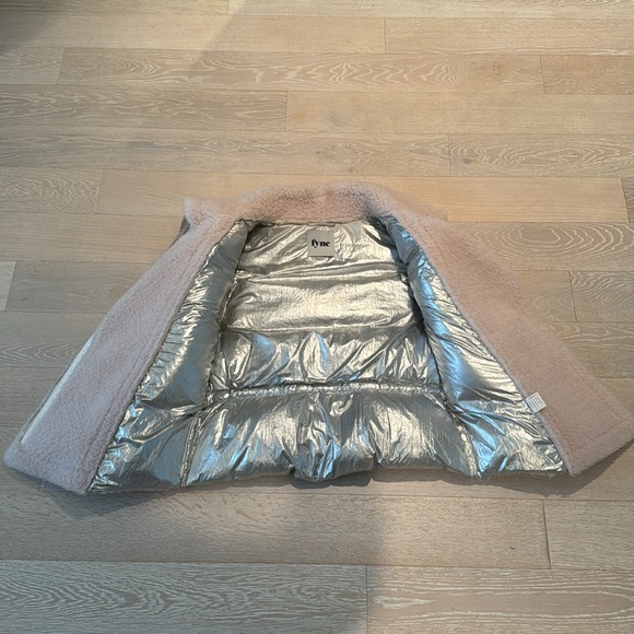 Fyne Jacket Silver With Pink Wool, Size XS - Picture 3 of 6